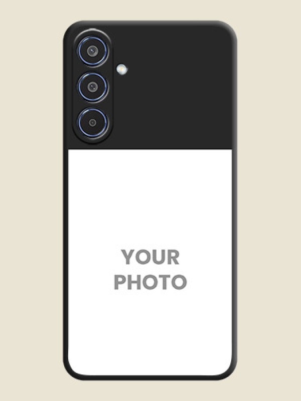 Custom Image Upload With Space Black Color On Custom Soft Matte Mobile Back Cover - Samsung Galaxy M35 5G - alternate view