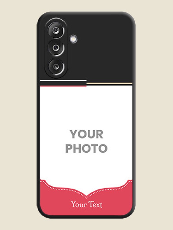 Custom Classic Plain Design with Name On Space Black Custom Soft Matte Mobile Back Cover - Samsung Galaxy M36 5G - alternate view