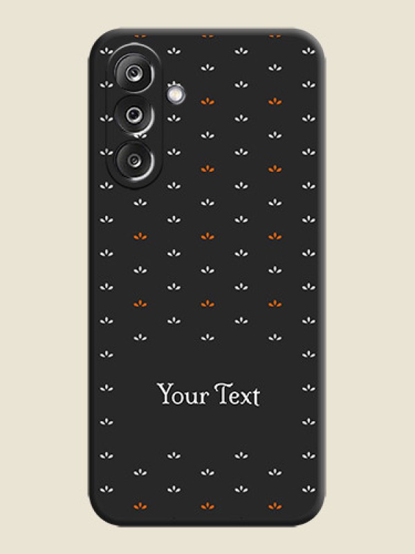 Custom Simple Pattern With Custom Text On Space Black Custom Soft Matte Mobile Back Cover - Samsung Galaxy M36 5G - alternate view