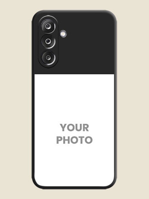Custom Image Upload With Space Black Color On Custom Soft Matte Mobile Back Cover - Samsung Galaxy M36 5G - alternate view