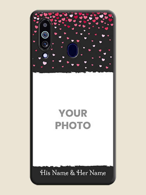 Custom Fall in Love with Your Partner  on Photo on Space Black Soft Matte Phone Cover - Galaxy M40 - alternate view