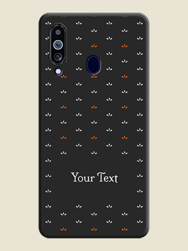 Custom Simple Pattern With Custom Text On Space Black Personalized Soft Matte Phone Covers -Samsung Galaxy M40 - alternate view