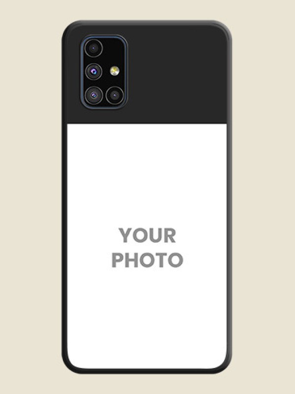 Custom Image Upload With Space Black Color On Custom Soft Matte Mobile Back Cover - Samsung Galaxy M51 - alternate view
