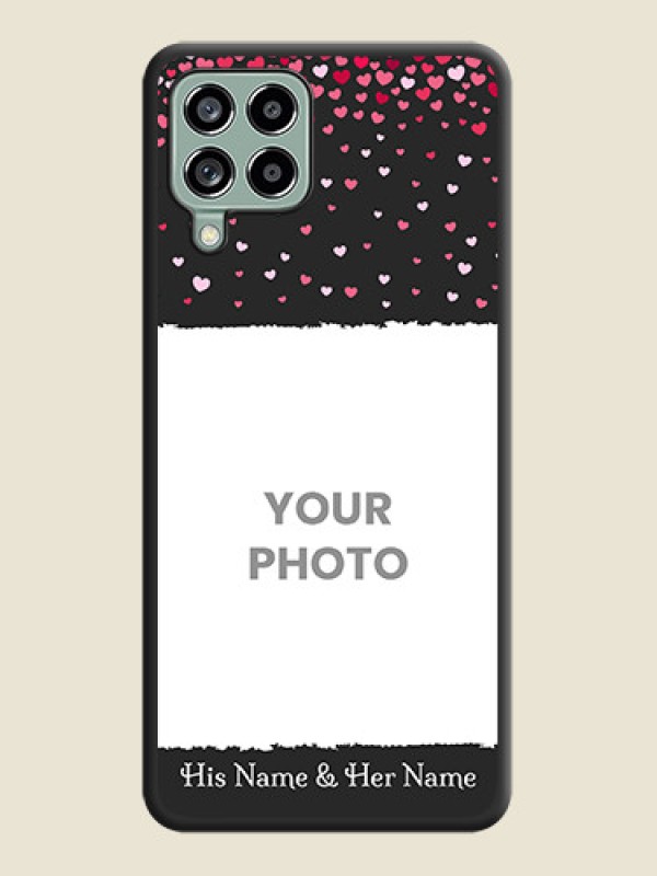 Custom Fall in Love with Your Partner  on Photo on Space Black Soft Matte Phone Cover - Galaxy M53 5G - alternate view