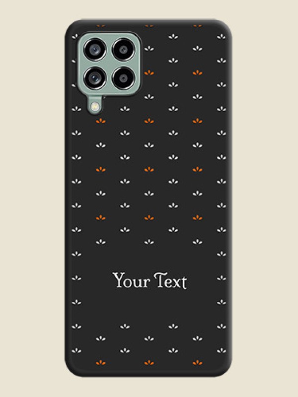 Custom Simple Pattern With Custom Text On Space Black Personalized Soft Matte Phone Covers -Samsung Galaxy M53 5G - alternate view
