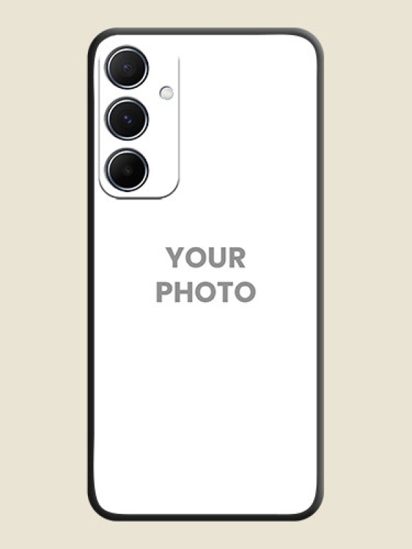 Custom Full Single Pic Upload On Space Black Custom Soft Matte Mobile Back Cover - Galaxy M55 5G - alternate view