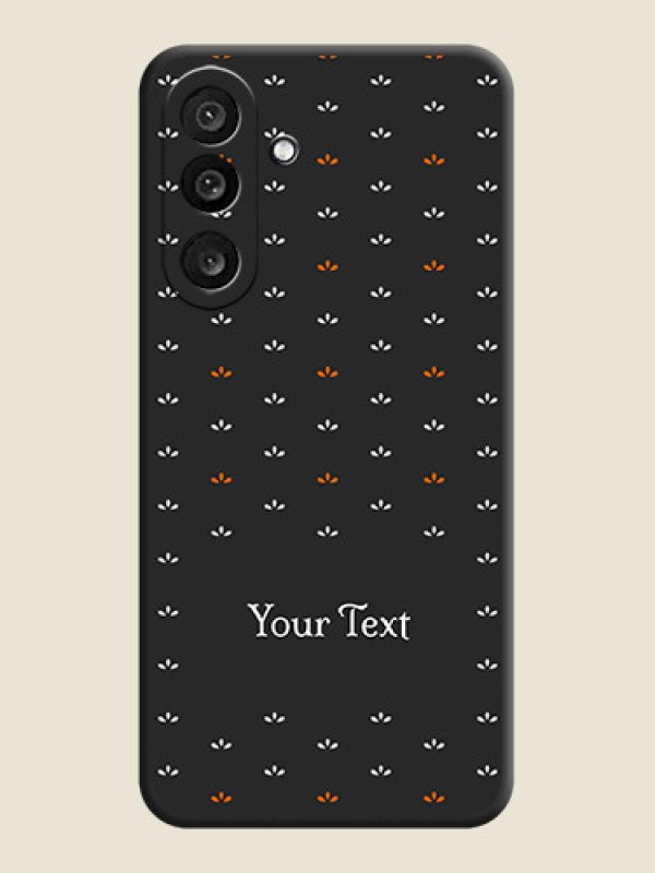 Custom Simple Pattern With Custom Text On Space Black Custom Soft Matte Mobile Back Cover - Samsung Galaxy M56 5G - alternate view