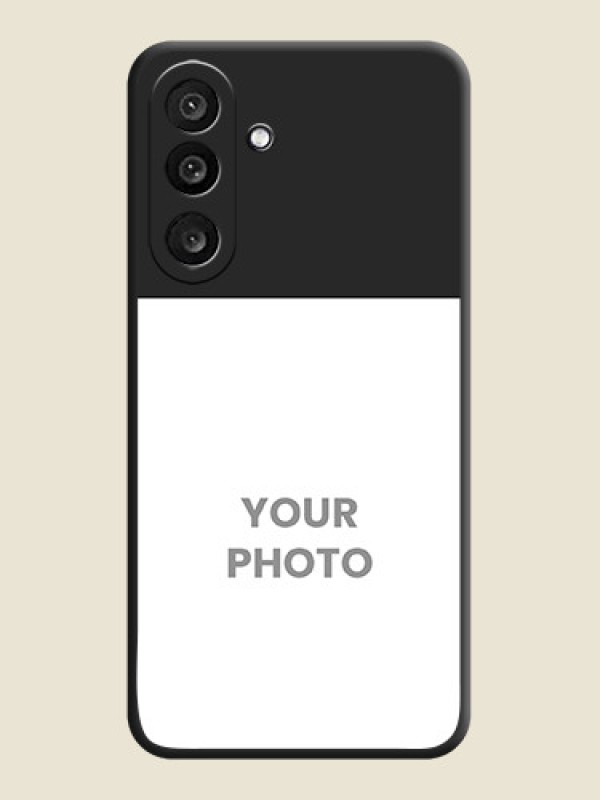 Custom Image Upload With Space Black Color On Custom Soft Matte Mobile Back Cover - Samsung Galaxy M56 5G - alternate view