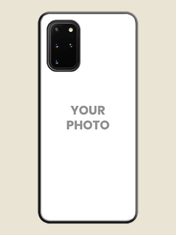 Custom Full Single Pic Upload On Space Black Personalized Soft Matte Phone Covers -Samsung Galaxy S20 Plus - alternate view