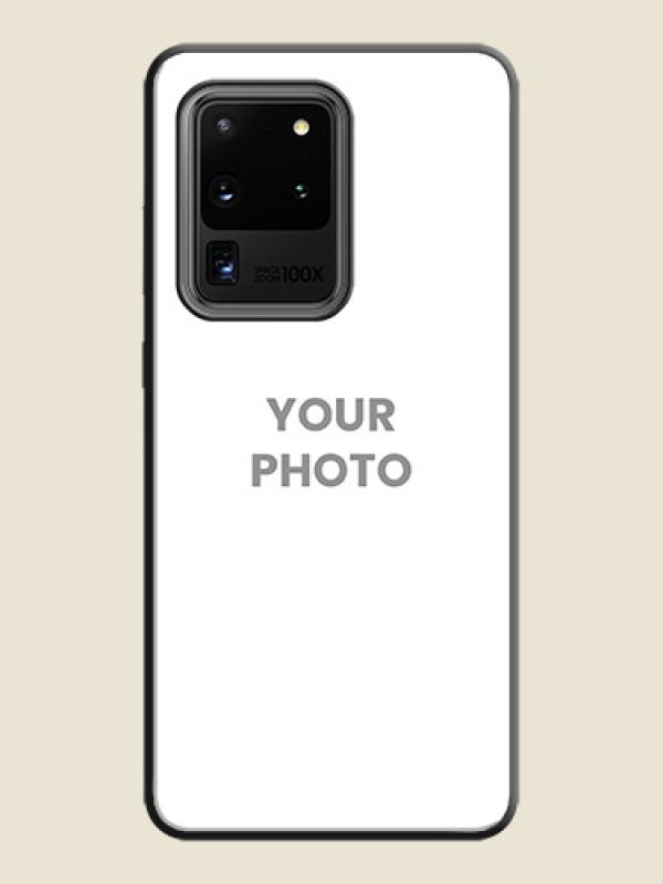 Custom Full Single Pic Upload On Space Black Personalized Soft Matte Phone Covers -Samsung Galaxy S20 Ultra - alternate view