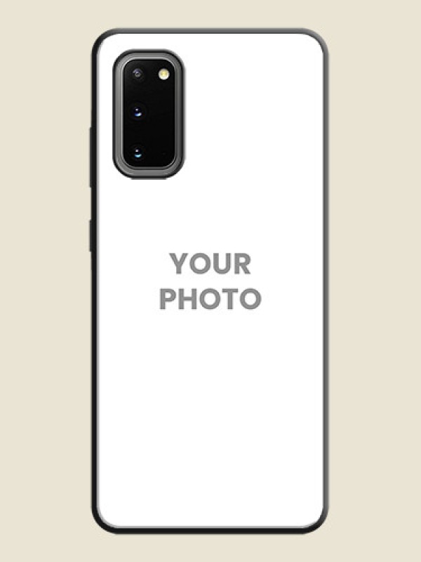 Custom Full Single Pic Upload On Space Black Personalized Soft Matte Phone Covers -Samsung Galaxy S20 - alternate view