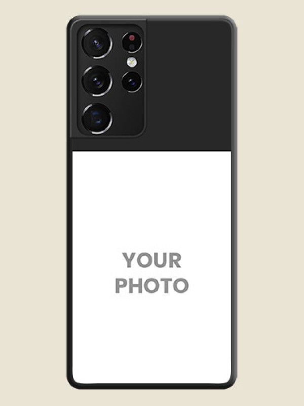 Custom Image Upload With Space Black Color On Custom Soft Matte Mobile Back Cover - Samsung Galaxy S21 Ultra - alternate view