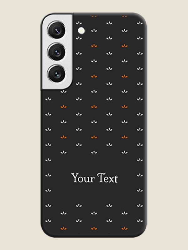 Custom Simple Pattern With Custom Text On Space Black Personalized Soft Matte Phone Covers -Samsung Galaxy S22 5G - alternate view