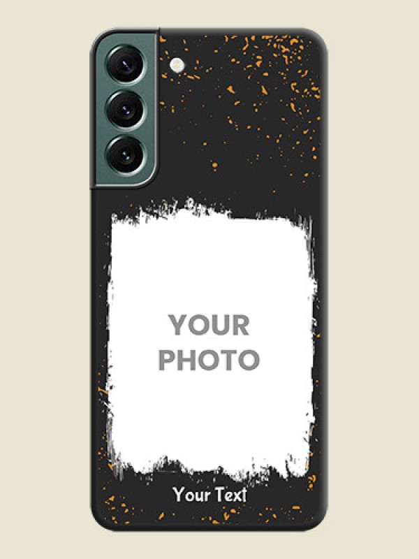 Custom Spray Free Design on Photo on Space Black Soft Matte Phone Cover - Galaxy S22 Plus 5G - alternate view