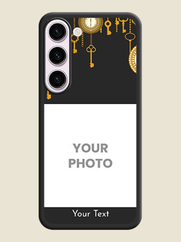 Custom Decorative Design with Text on Space Black Custom Soft Matte Back Cover - Samsung Galaxy S23 5G - alternate view