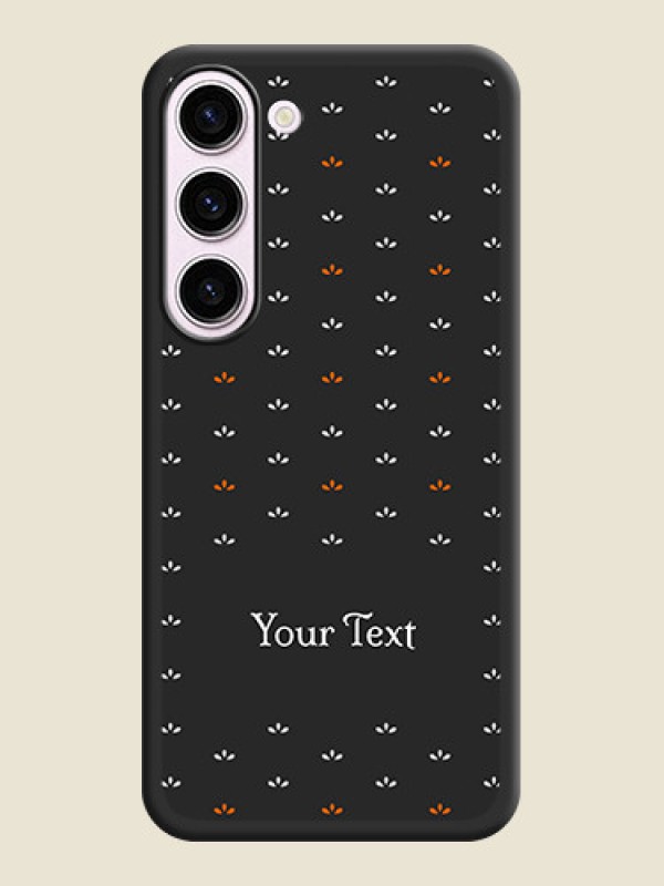 Custom Simple Pattern With Custom Text On Space Black Personalized Soft Matte Phone Covers -Samsung Galaxy S23 5G - alternate view