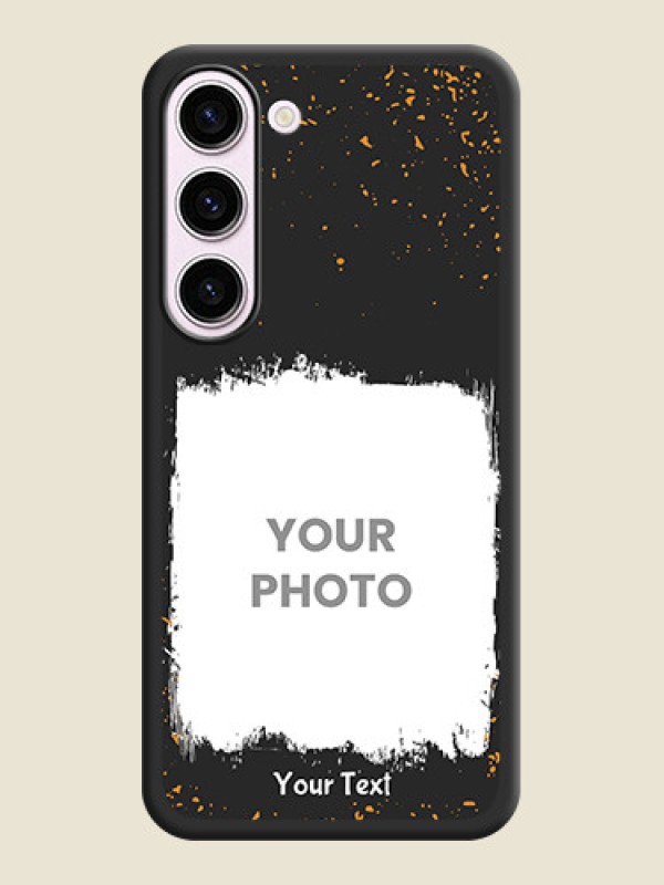 Custom Spray Free Design on Photo on Space Black Soft Matte Phone Cover - Samsung Galaxy S23 Plus 5G - alternate view