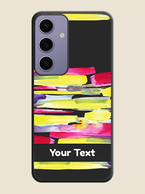 Custom Brush Coloured on Space Black Personalized Soft Matte Phone Covers - Galaxy S24 5G - alternate view
