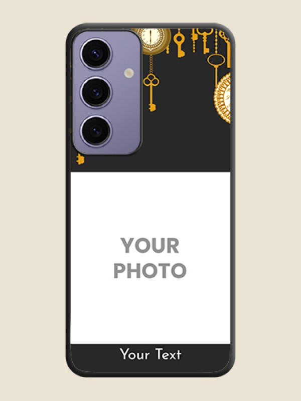 Custom Decorative Design with Text on Space Black Custom Soft Matte Back Cover - Galaxy S24 5G - alternate view