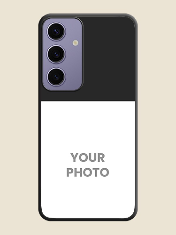 Custom Image Upload With Space Black Color On Custom Soft Matte Mobile Back Cover - Samsung Galaxy S24 5G - alternate view