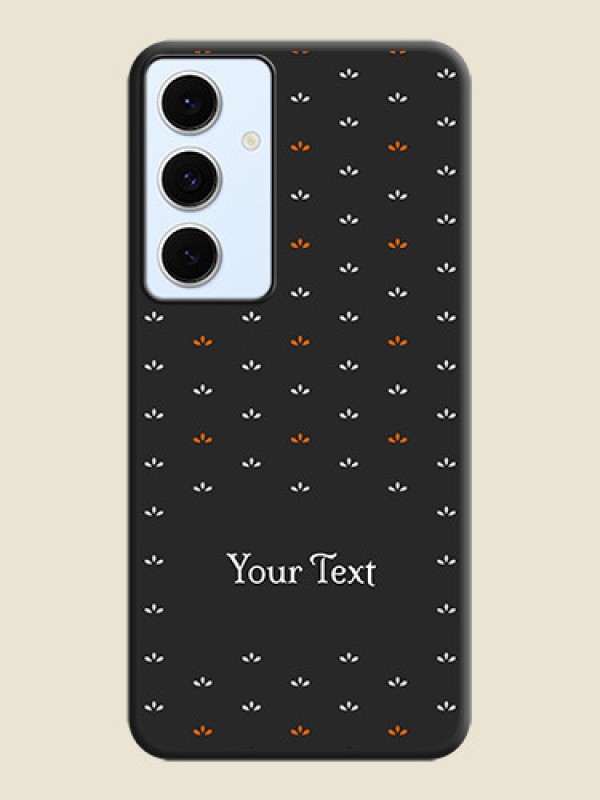 Custom Simple Pattern With Custom Text On Space Black Custom Soft Matte Mobile Back Cover - Galaxy S24 FE 5G - alternate view