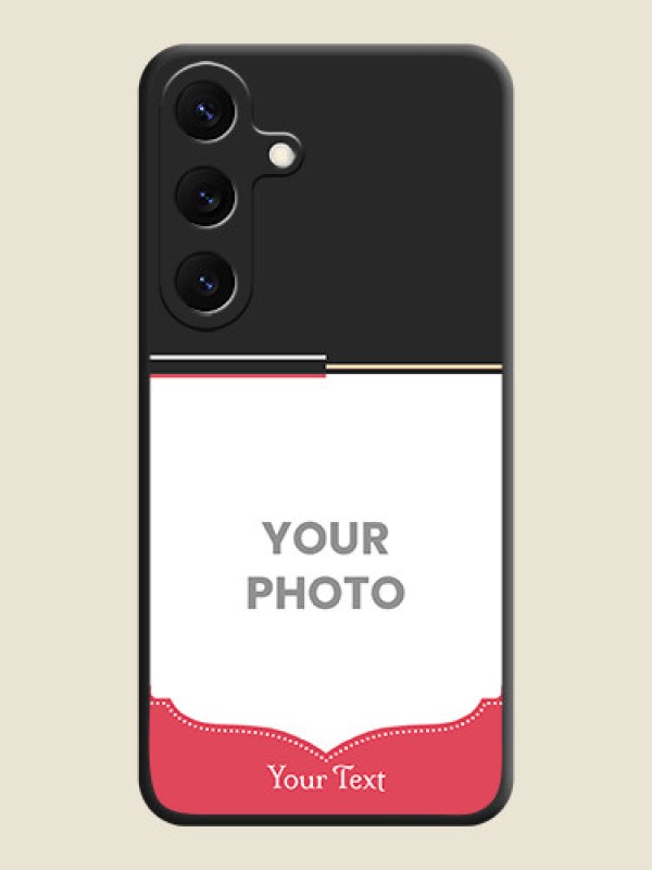 Custom Classic Plain Design with Name On Space Black Custom Soft Matte Mobile Back Cover - Galaxy S25 5G - alternate view