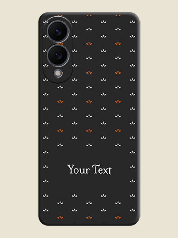 Custom Simple Pattern With Custom Text On Space Black Custom Soft Matte Mobile Back Cover - Samsung Galaxy S25 Edge 5G - alternate view