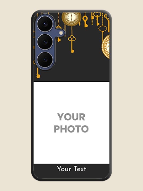 Custom Decorative Design with Text On Space Black Custom Soft Matte Mobile Back Cover - Samsung Galaxy S25 FE 5G - alternate view