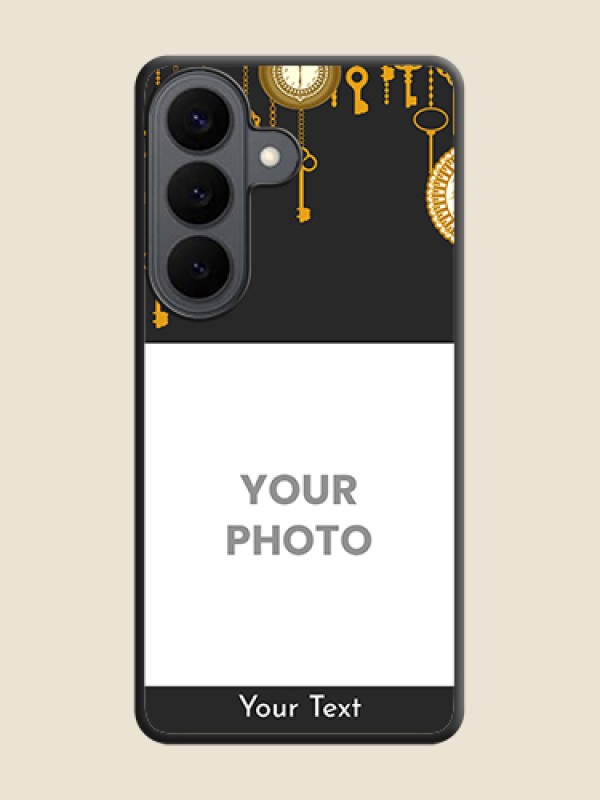 Custom Decorative Design with Text On Space Black Custom Soft Matte Mobile Back Cover - Samsung Galaxy S26 5G - alternate view