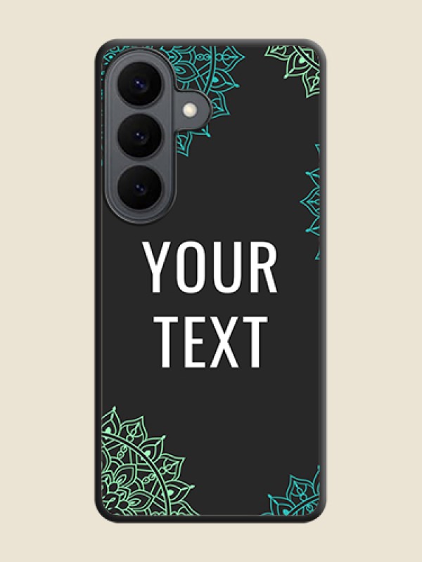 Custom Your Name with Floral Design On Space Black Custom Soft Matte Mobile Back Cover - Samsung Galaxy S26 5G - alternate view