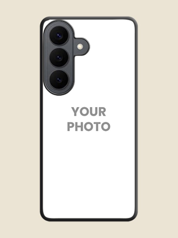 Custom Full Single Pic Upload On Space Black Custom Soft Matte Mobile Back Cover - Samsung Galaxy S26 5G - alternate view