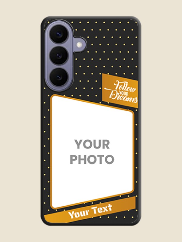 Custom Follow Your Dreams with White Dots On Space Black Custom Soft Matte Mobile Back Cover - Samsung Galaxy S26 Plus 5G - alternate view