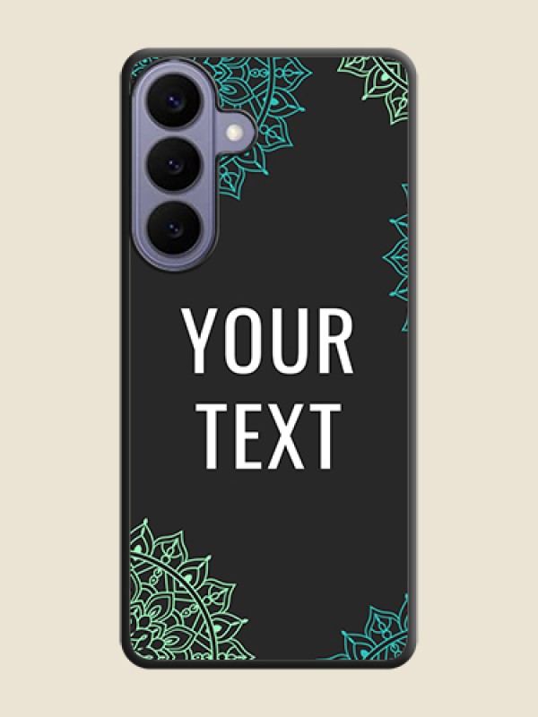 Custom Your Name with Floral Design On Space Black Custom Soft Matte Mobile Back Cover - Samsung Galaxy S26 Plus 5G - alternate view