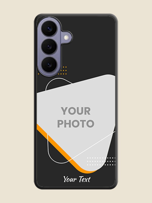 Custom Yellow Triangle on Photo On Space Black Custom Soft Matte Mobile Back Cover - Samsung Galaxy S26 Plus 5G - alternate view