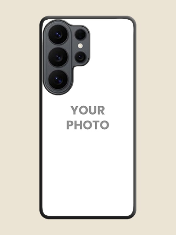 Custom Full Single Pic Upload On Space Black Custom Soft Matte Mobile Back Cover - Samsung Galaxy S26 Ultra 5G - alternate view