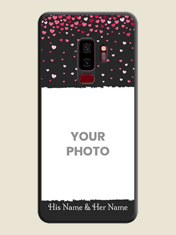 Custom Fall in Love with Your Partner  on Photo on Space Black Soft Matte Phone Cover - Galaxy S9 Plus - alternate view