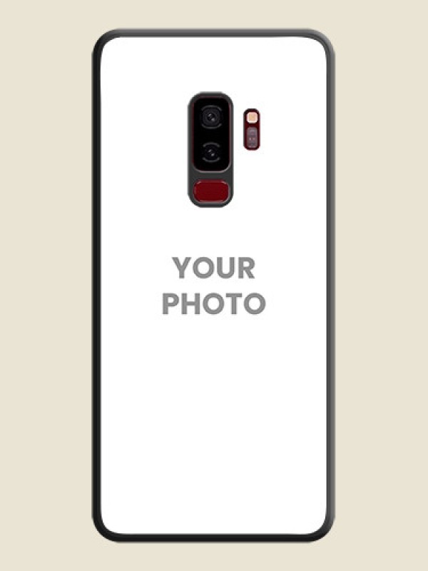 Custom Full Single Pic Upload On Space Black Personalized Soft Matte Phone Covers -Samsung Galaxy S9 Plus - alternate view