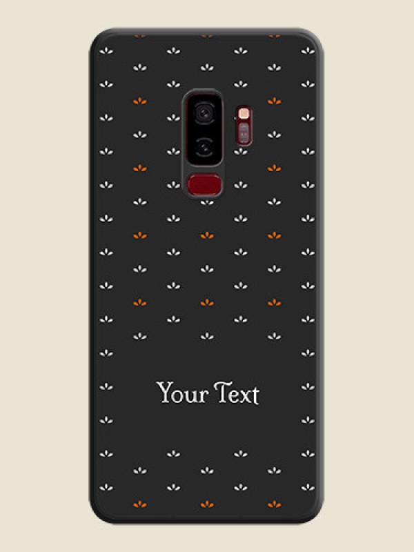 Custom Simple Pattern With Custom Text On Space Black Personalized Soft Matte Phone Covers -Samsung Galaxy S9 Plus - alternate view