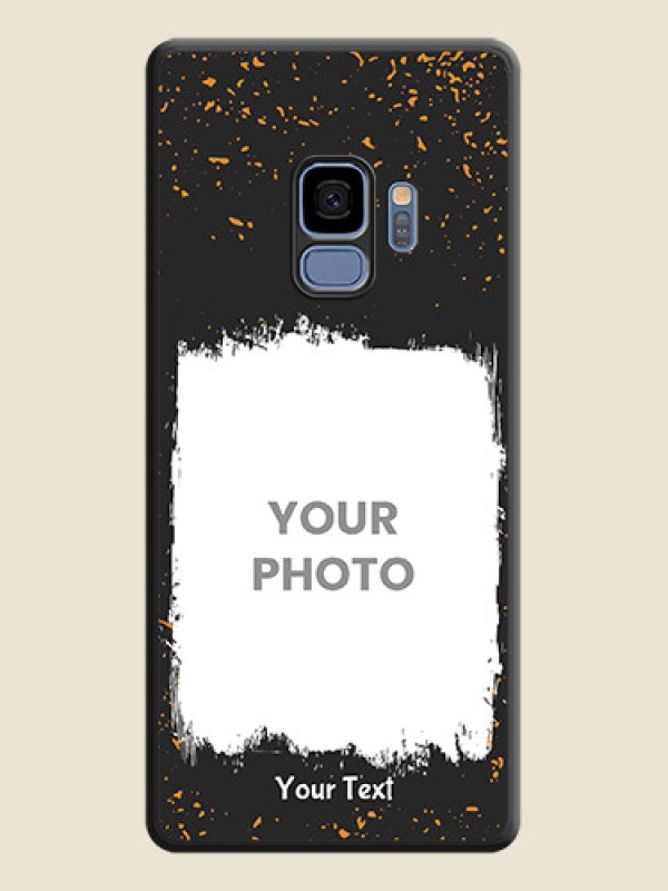 Custom Spray Free Design on Photo on Space Black Soft Matte Phone Cover - Galaxy S9 - alternate view