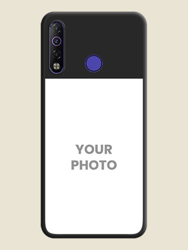 Custom Image Upload With Space Black Color On Custom Soft Matte Mobile Back Cover - Tecno Camon 12 Air - alternate view