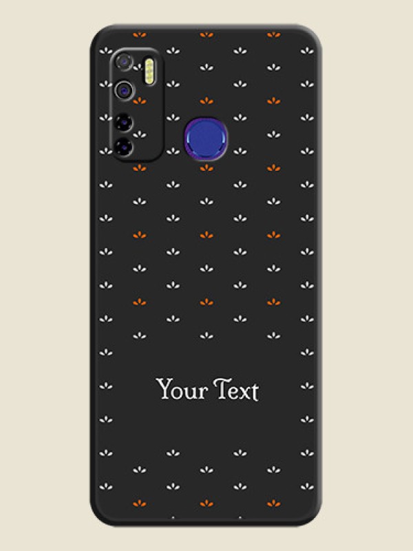 Custom Simple Pattern With Custom Text On Space Black Personalized Soft Matte Phone Covers -Tecno Camon 15 - alternate view