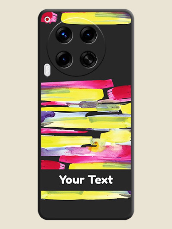 Custom Brush Coloured On Space Black Custom Soft Matte Mobile Back Cover - Camon 30 5G - alternate view
