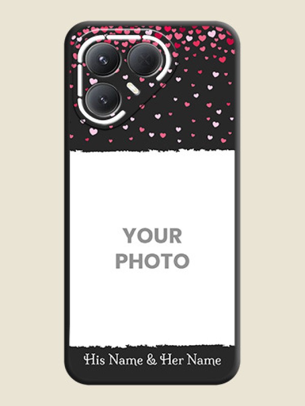 Custom Fall in Love with Your Partner on Photo On Space Black Custom Soft Matte Mobile Back Cover - Tecno Pova 7 Pro 5G - alternate view