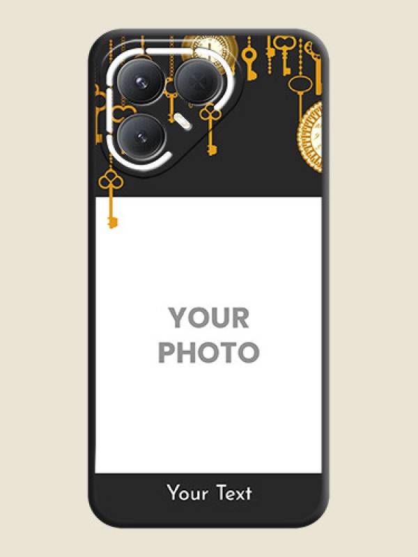 Custom Decorative Design with Text On Space Black Custom Soft Matte Mobile Back Cover - Tecno Pova 7 Pro 5G - alternate view