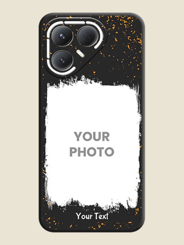 Custom Spray Free Design on Photo On Space Black Custom Soft Matte Mobile Back Cover - Tecno Pova 7 Pro 5G - alternate view