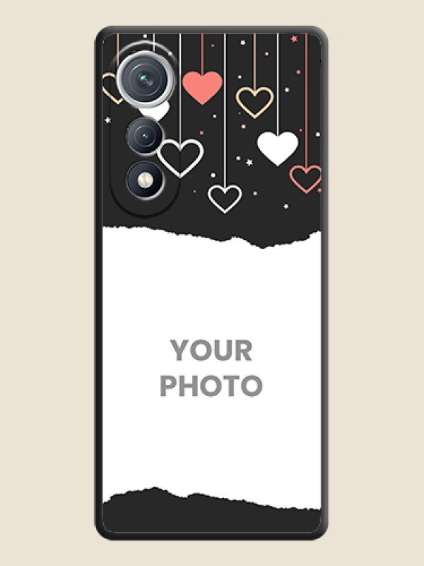 Custom Love Hangings with Splash Wave Picture On Space Black Custom Soft Matte Mobile Back Cover - Tecno Pova Curve 5G - alternate view