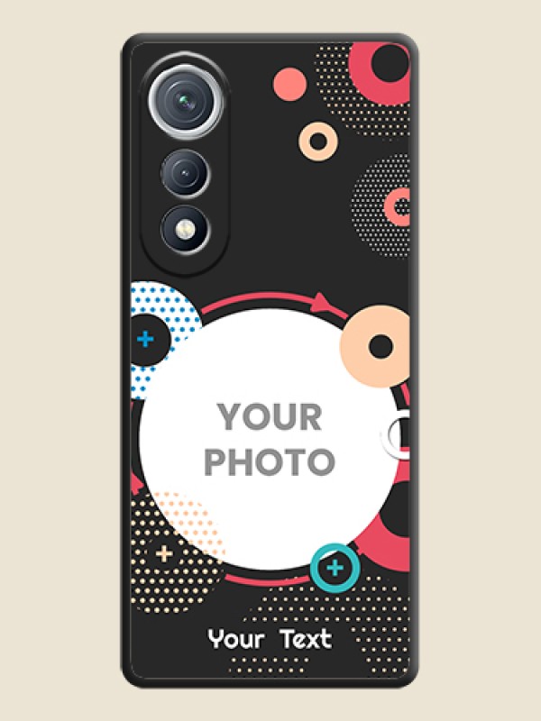 Custom Multicoloured Round Image On Space Black Custom Soft Matte Mobile Back Cover - Tecno Pova Curve 5G - alternate view