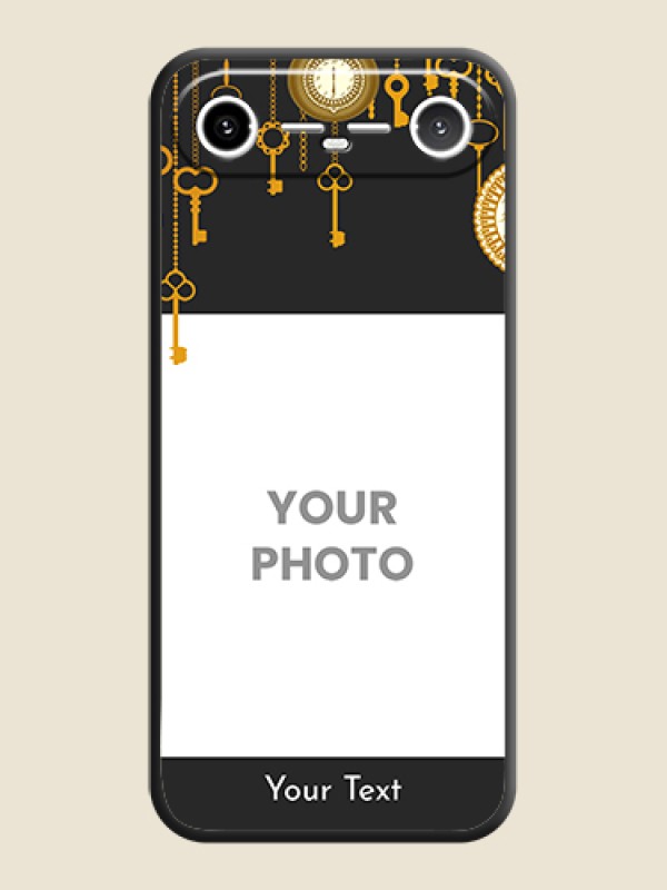 Custom Decorative Design with Text On Space Black Custom Soft Matte Mobile Back Cover - Tecno Pova Slim 5G - alternate view