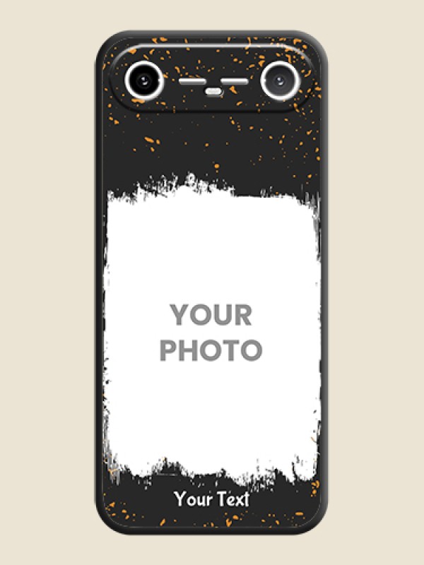 Custom Spray Free Design on Photo On Space Black Custom Soft Matte Mobile Back Cover - Tecno Pova Slim 5G - alternate view