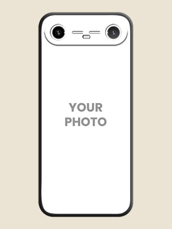 Custom Full Single Pic Upload On Space Black Custom Soft Matte Mobile Back Cover - Tecno Pova Slim 5G - alternate view
